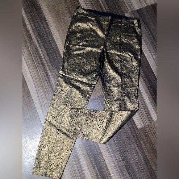 Alfani Metallic Patterned Skinny Pants - Picture 6 of 12